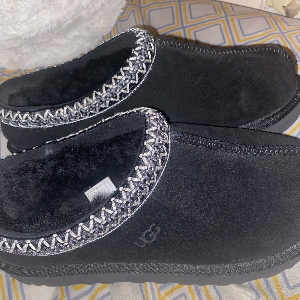 womens black tasman ugg slippers